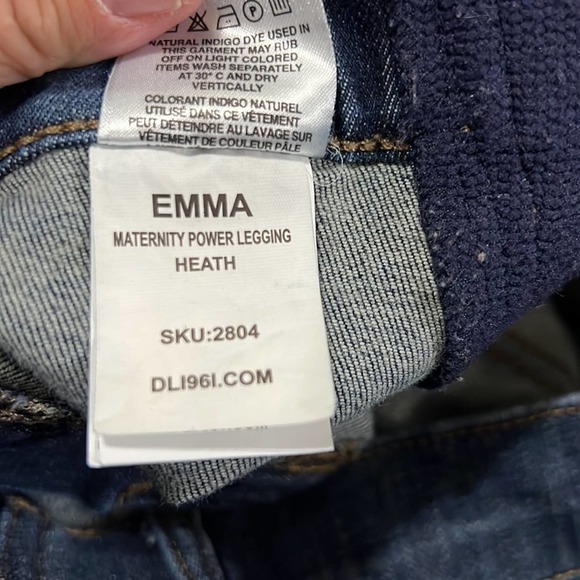DL1961 Emma Maternity Power Legging Skinny Jeans in Heath Womens 28 - Picture 9 of 12